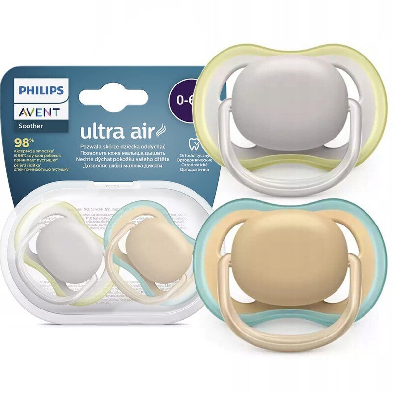 Lutt Philips Avent Ultra Air SCF085/15, 0-6 kuud, 2 tk